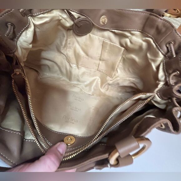 Perlina NWT camel color hobo style purse - Picture 7 of 8